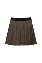 Reete Women's Lettered-Waist Pleated Faux-Leather Skirt U1F32LSK010 — 324-gallery-09