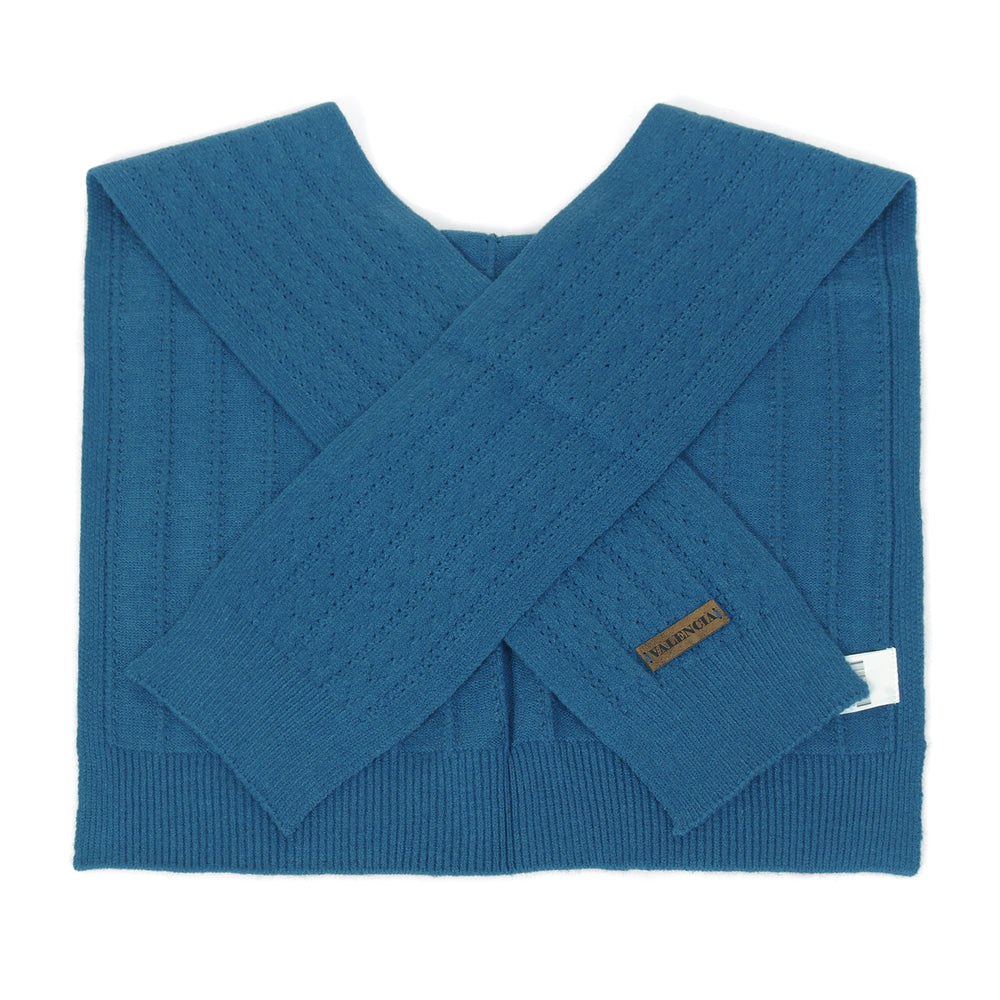 VALENCIA Textured Knit Shawl Scarf 25AMY15 – 3 Colors — original supplier image 405999074-gallery-04