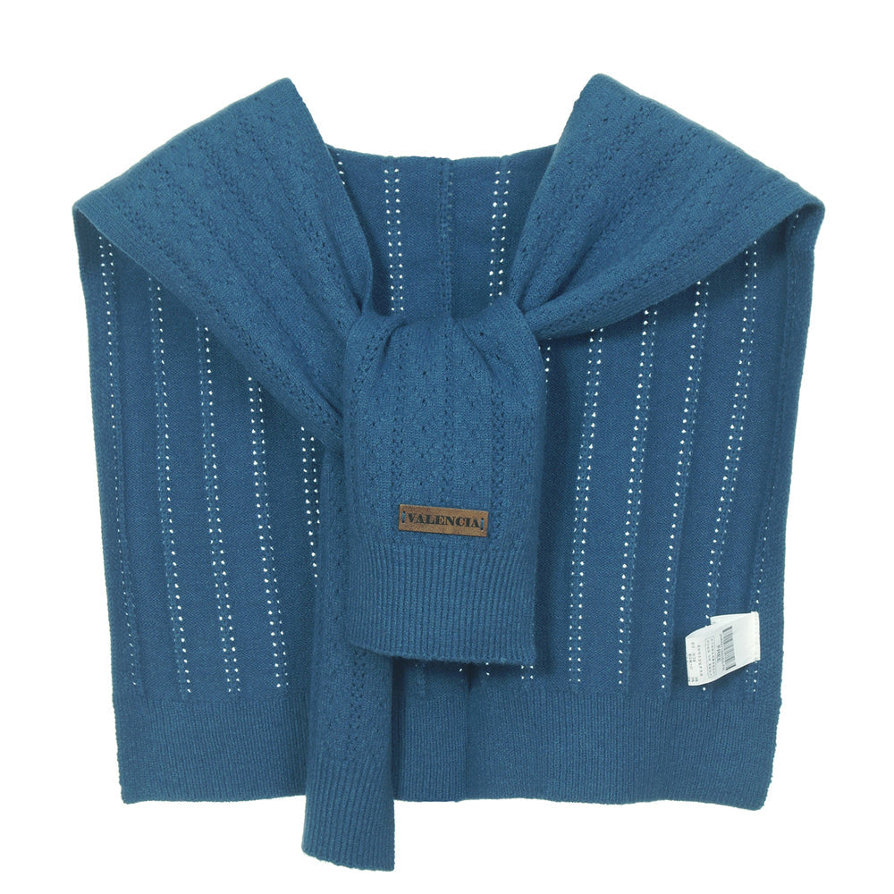 VALENCIA Textured Knit Shawl Scarf 25AMY15 – 3 Colors — original supplier image 405999074-gallery-05