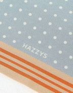 HAZZYS Dot-Pattern Silk Big Twilly Scarf HISC4E201B1 – Light Blue — original supplier image 413070003-gallery-06