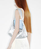 Fennec Medium Nylon Hobo Bag – Silver original view 4141120-gallery-01