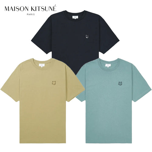 Maison Kitsuné Bold Fox Head Patch Comfort Cotton T-Shirt — original supplier image 428301166-hero-00