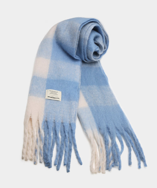 MATINCOX Oversized Check Fringe Scarf – 9 Colors original view 4474051-gallery-02