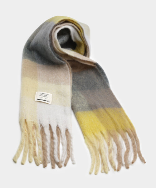 MATINCOX Oversized Check Fringe Scarf – 9 Colors original view 4474051-gallery-06