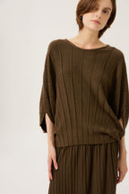 Bonispax Women's Cashmere-Blend Ribbed Dolman Sweater B1F35KPO720 — original supplier image 509-gallery-02