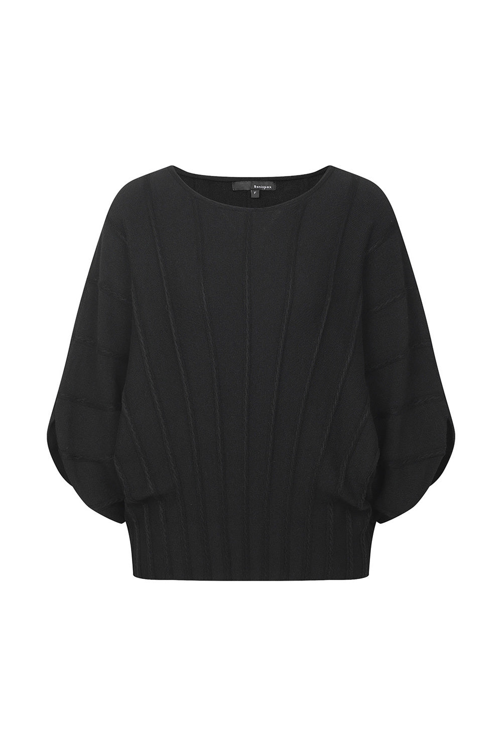 Bonispax Women's Cashmere-Blend Ribbed Dolman Sweater B1F35KPO720 — original supplier image 509-gallery-09