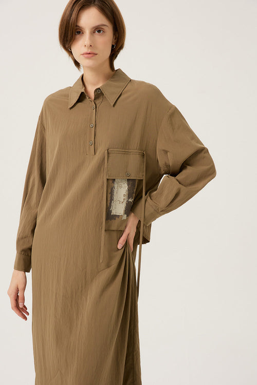 Bonispax Women's Printed Long Shirt Dress B1F35WOP040 — 511-gallery-01