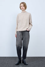 BONISPAX Diagonal-Pintuck Mock-Neck Sweater B1G15KPO110 — original supplier image 5412-gallery-03