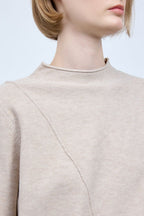 BONISPAX Diagonal-Pintuck Mock-Neck Sweater B1G15KPO110 — original supplier image 5412-gallery-05