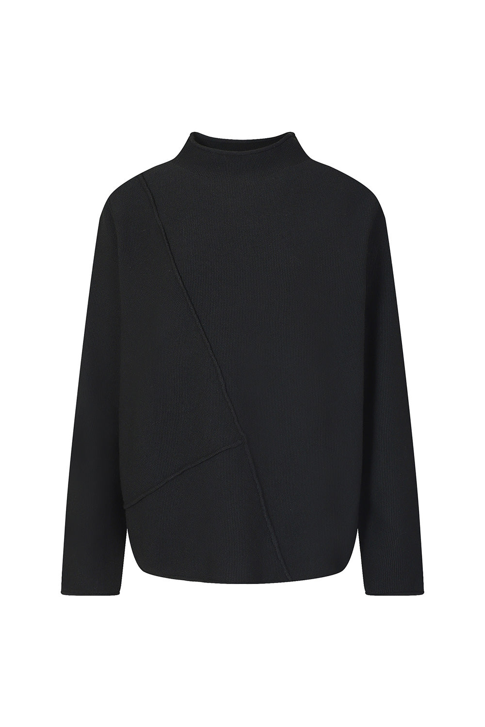 BONISPAX Diagonal-Pintuck Mock-Neck Sweater B1G15KPO110 — original supplier image 5412-gallery-09