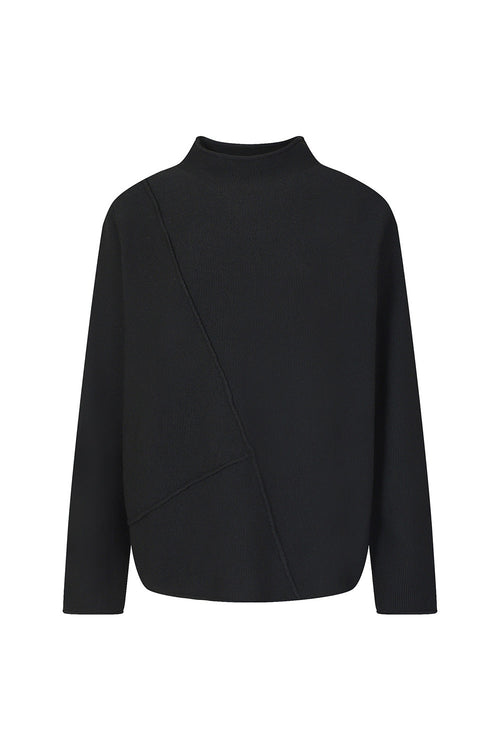 BONISPAX Diagonal-Pintuck Mock-Neck Sweater B1G15KPO110 — original supplier image 5412-gallery-09
