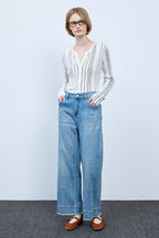Bonispax Women's Frayed-Hem Wide-Leg Jeans B1G15DSL060 — 5442-gallery-00