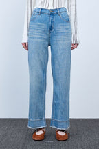 Bonispax Women's Frayed-Hem Wide-Leg Jeans B1G15DSL060 — 5442-gallery-01