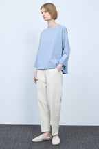 Bonispax Women's Button-Detail Seamed Baggy Pants B2G15WSL200 — original supplier image 5485-gallery-00