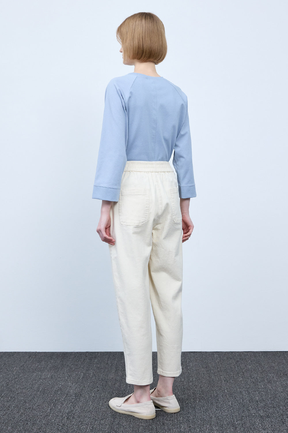 Bonispax Women's Button-Detail Seamed Baggy Pants B2G15WSL200 — original supplier image 5485-gallery-04