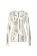 Bonispax Women's Vertical-Stripe Ribbed Cardigan B1G15KCD030 — 5492-gallery-07