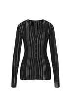 Bonispax Women's Vertical-Stripe Ribbed Cardigan B1G15KCD030 — 5492-gallery-09