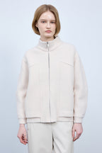 Bonispax Women's High-Neck Eyelash-Knit Zip Cardigan B1G15KCD040 — original supplier image 5493-gallery-02