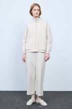 Bonispax Women's High-Neck Eyelash-Knit Zip Cardigan B1G15KCD040 — original supplier image 5493-gallery-03