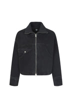 Bonispax Women's Knit-Collar Zip Denim Jacket B1G12DJK010 — 5496-gallery-07
