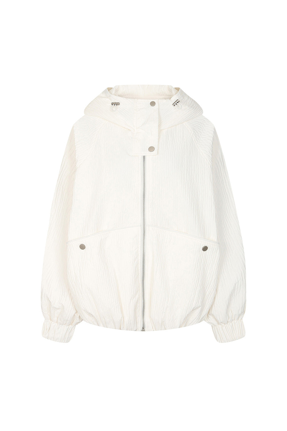 Bonispax Women's High-Neck Textured Hooded Jacket B1G15WJP060 — 5512-gallery-07