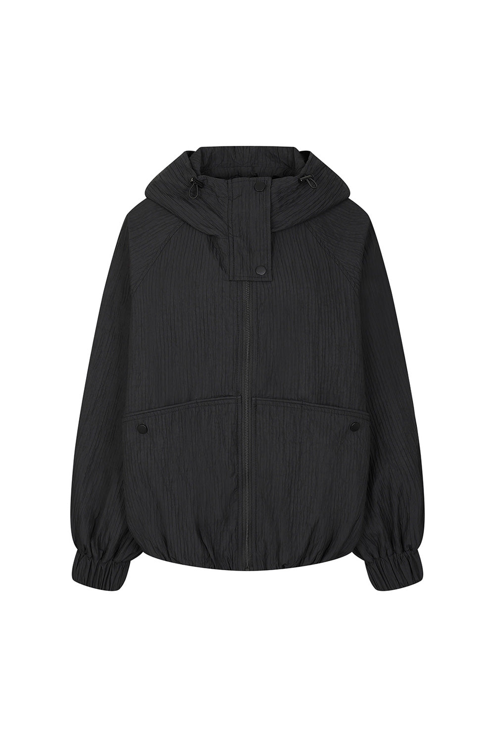 Bonispax Women's High-Neck Textured Hooded Jacket B1G15WJP060 — 5512-gallery-09