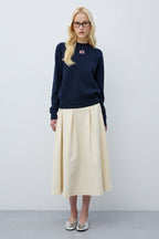 Reete Women's Basic Logo Long-Sleeve Knit Sweater U1F12KPO060 — 5633-gallery-01