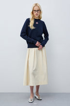 Reete Women's Basic Logo Long-Sleeve Knit Sweater U1F12KPO060 — 5633-gallery-03