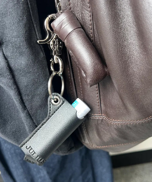 JULIUS1 Faux Leather Lighter & Lip Balm Holder Keyring JSK-005 original view 5838887-gallery-01