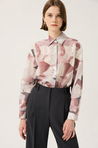 the renoma Women's Color-Button Printed Blouse R2F31WBL040 — 592-gallery-01