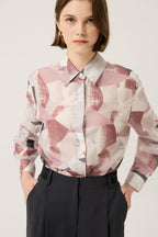 the renoma Women's Color-Button Printed Blouse R2F31WBL040 — 592-gallery-02