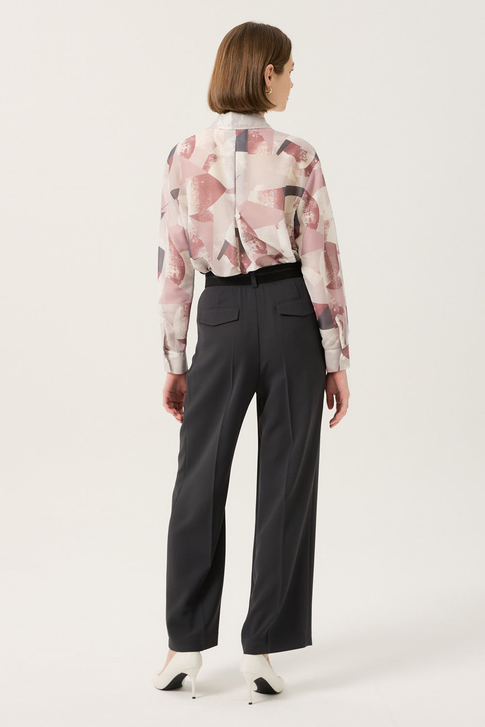 the renoma Women's Color-Button Printed Blouse R2F31WBL040 — 592-gallery-06