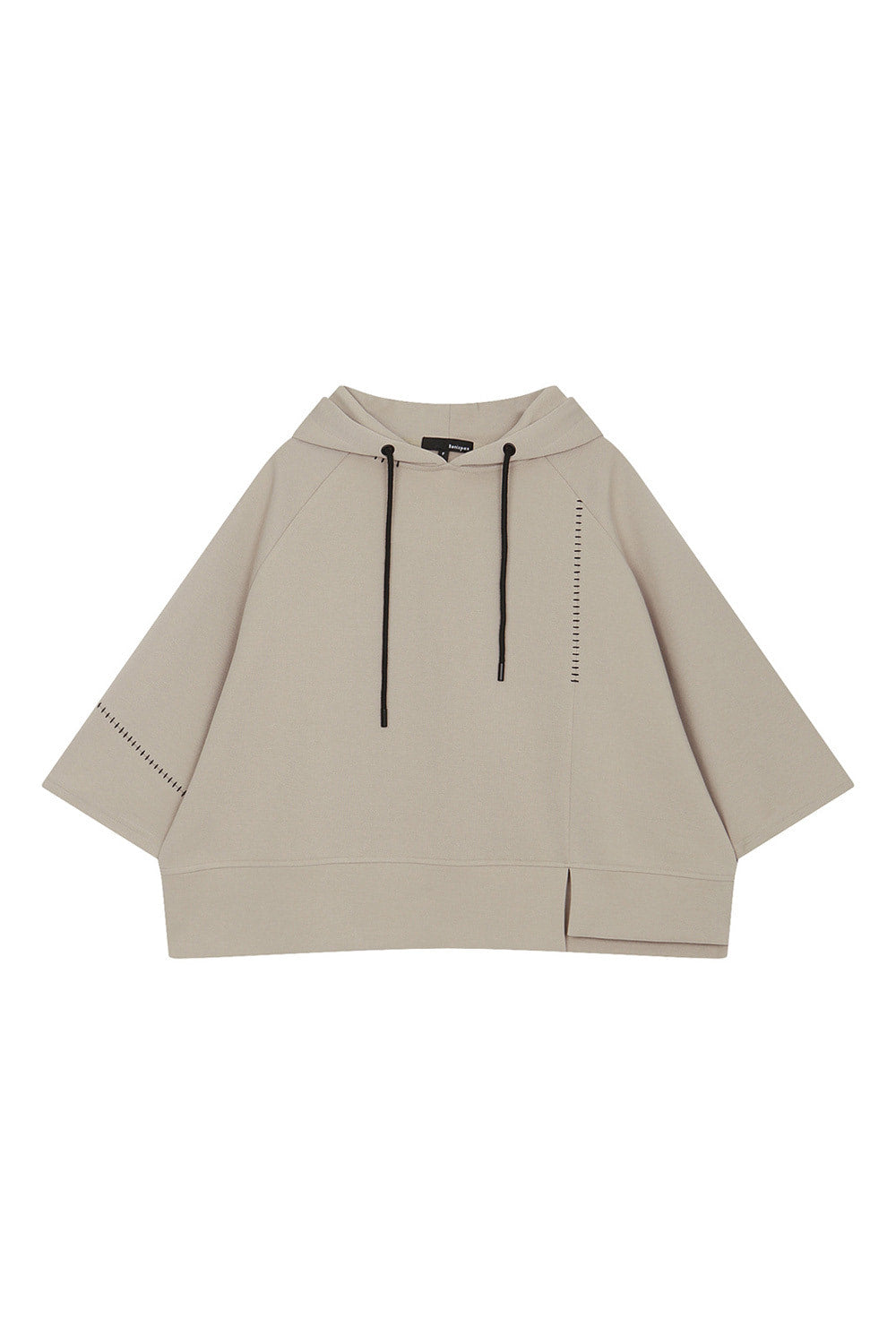 Bonispax Women's Contrast-Stitch Short-Sleeve Hoodie B1G35JTS030 — original supplier image 738-gallery-07