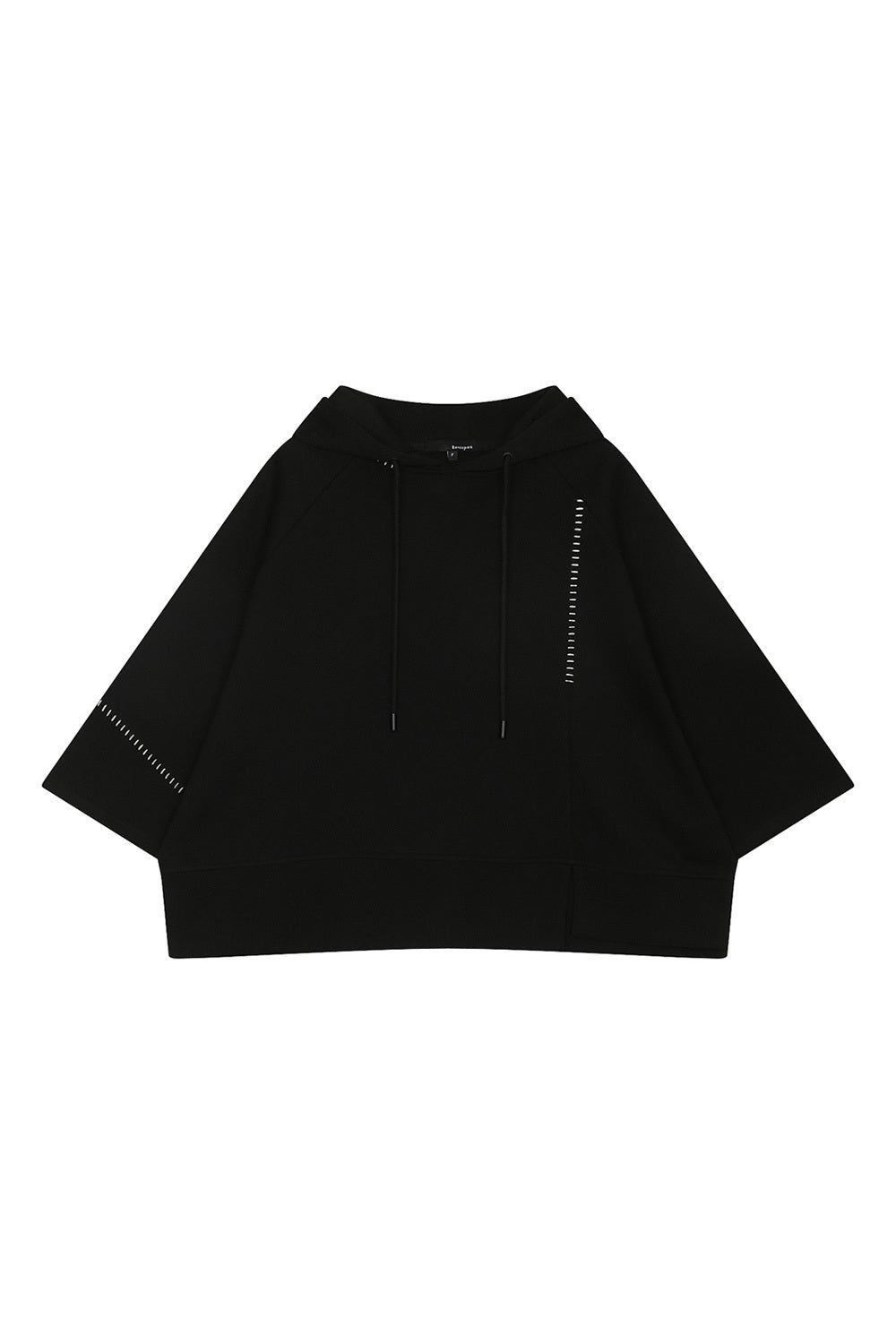 Bonispax Women's Contrast-Stitch Short-Sleeve Hoodie B1G35JTS030 — original supplier image 738-gallery-09