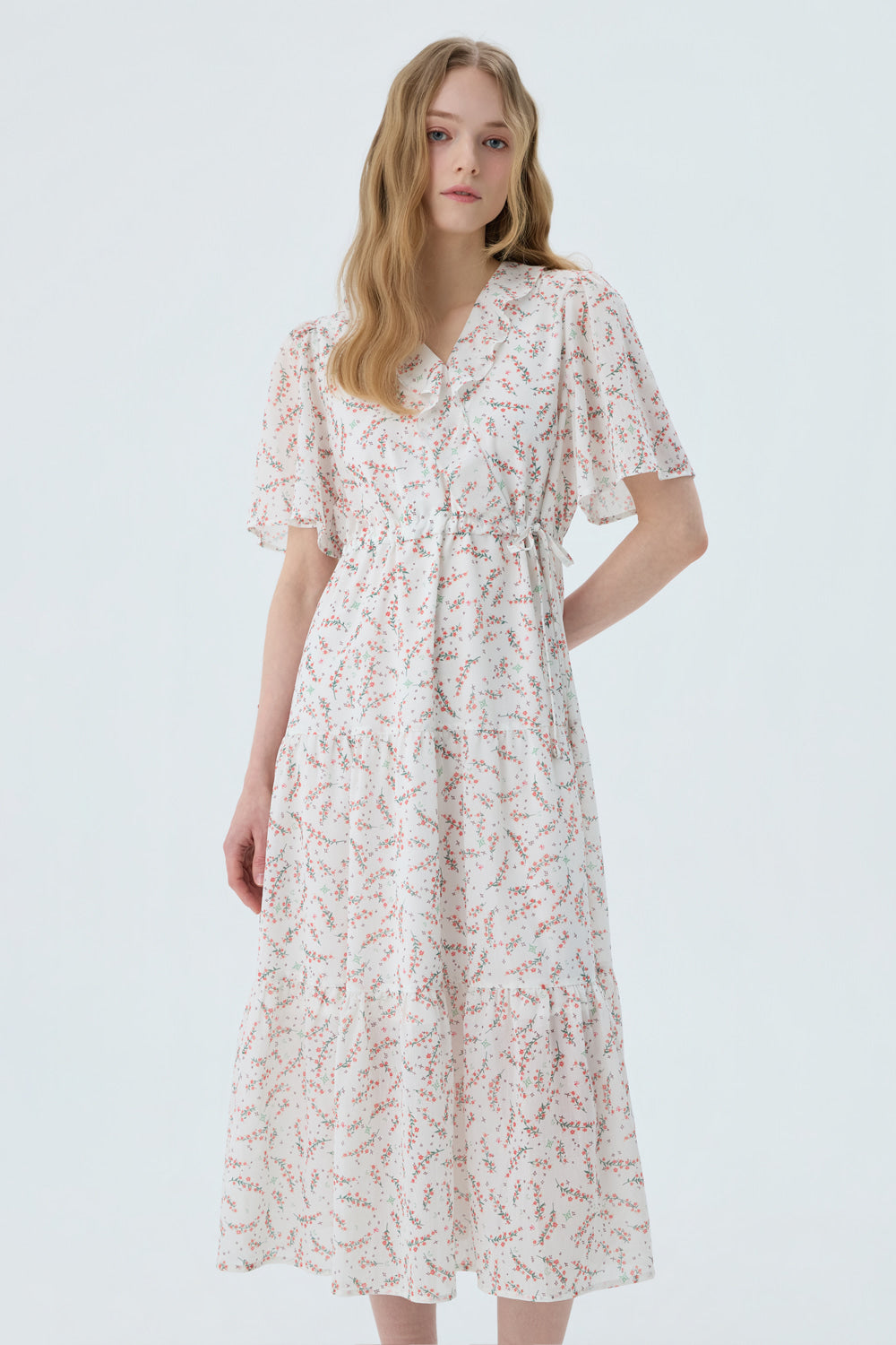 Reete Floral Chiffon Long Dress U1F22WOP100 — original supplier image 7425-gallery-05