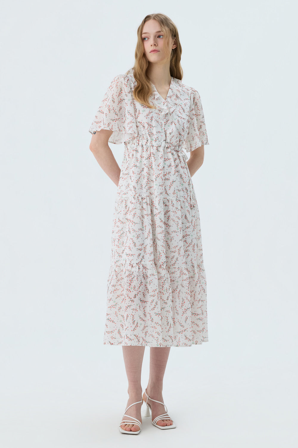 Reete Floral Chiffon Long Dress U1F22WOP100 — original supplier image 7425-gallery-06