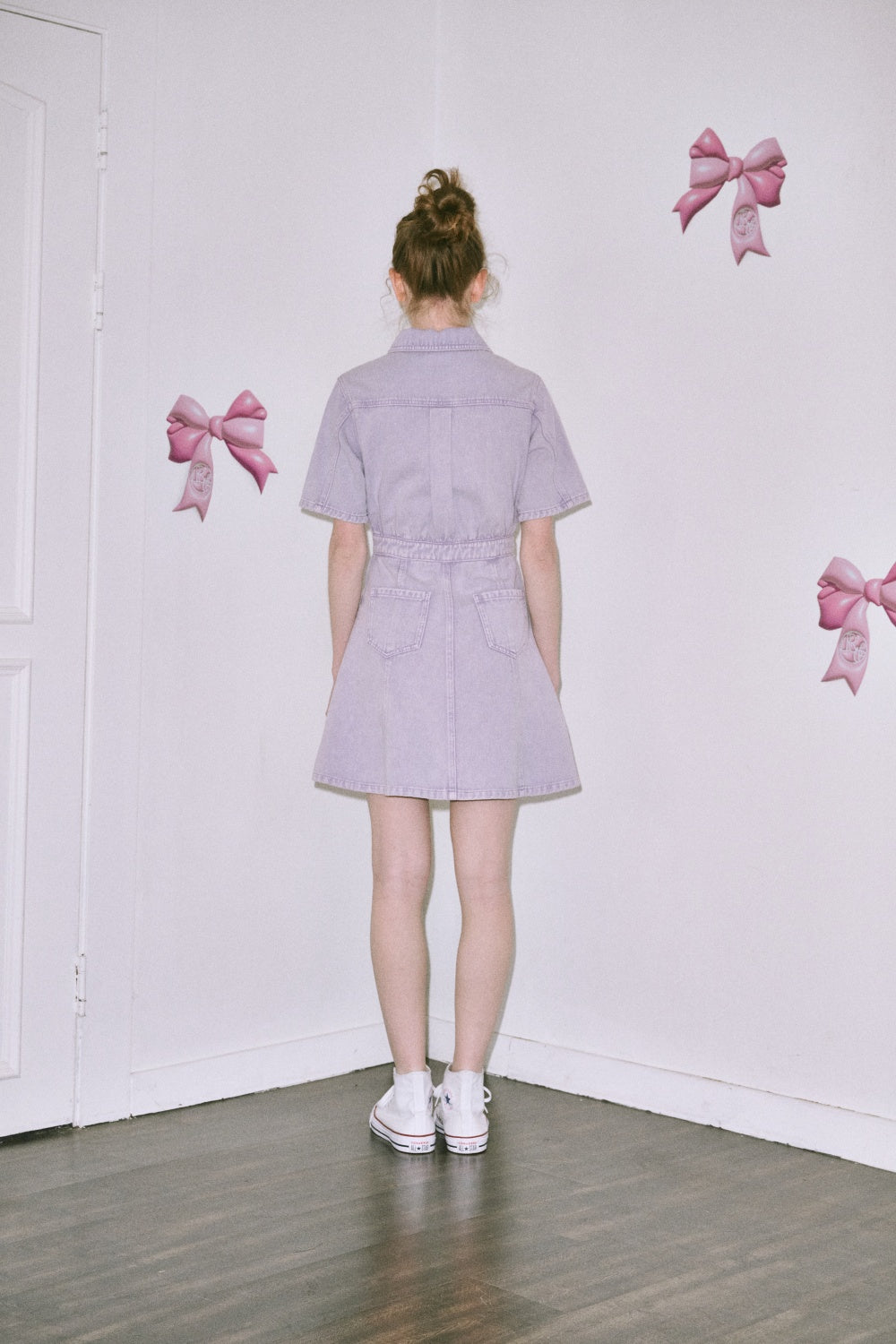 Reete Belted Collared Denim Dress U1F22DOP010 — original supplier image 7426-gallery-04