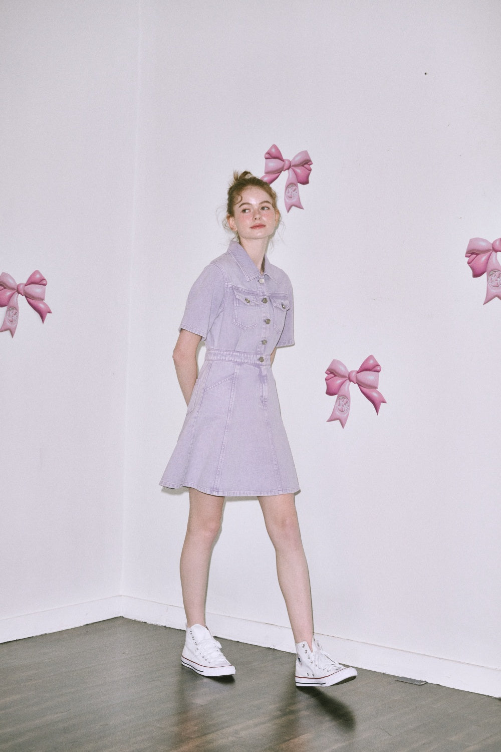 Reete Belted Collared Denim Dress U1F22DOP010 — original supplier image 7426-gallery-07