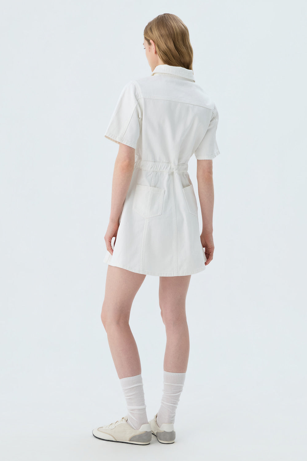 Reete Belted Collared Denim Dress U1F22DOP010 — original supplier image 7426-gallery-11