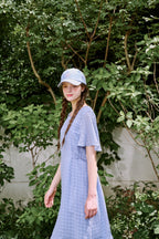 Reete Ruffle-Hem Sheer-Pattern Dress U1F22WOP090 — original supplier image 7427-gallery-04