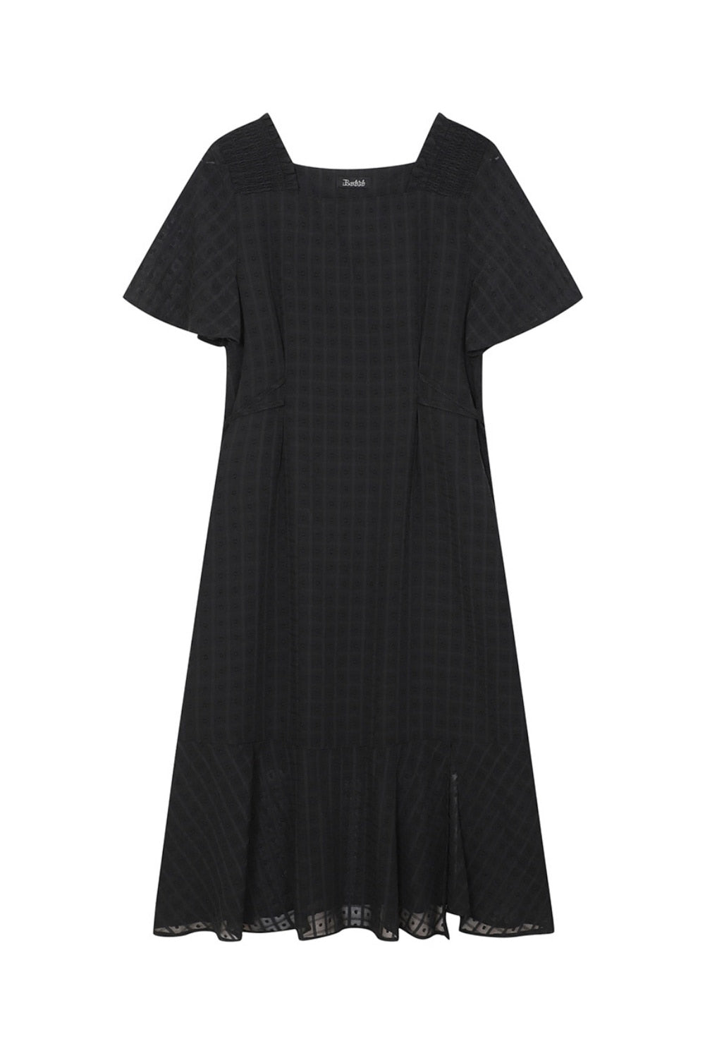 Reete Ruffle-Hem Sheer-Pattern Dress U1F22WOP090 — original supplier image 7427-gallery-16