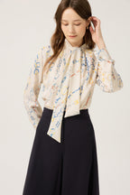 DECO Women's Ribbon-Tie Blouse DCBAD3703W — 929-gallery-02
