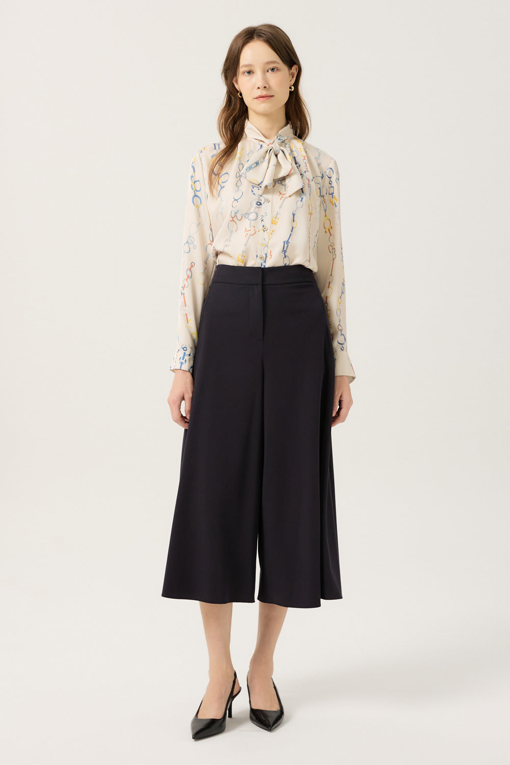 DECO Women's Ribbon-Tie Blouse DCBAD3703W — 929-gallery-06