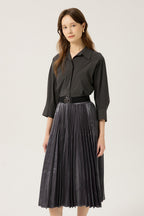 DECO Women's Collared Pleated-Skirt Dress DCOWD3813W — 940-gallery-00