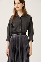 DECO Women's Collared Pleated-Skirt Dress DCOWD3813W — 940-gallery-02