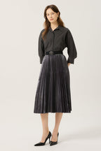 DECO Women's Collared Pleated-Skirt Dress DCOWD3813W — 940-gallery-03