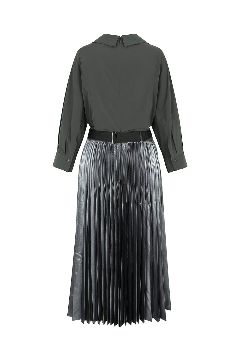 DECO Women's Collared Pleated-Skirt Dress DCOWD3813W — 940-gallery-08