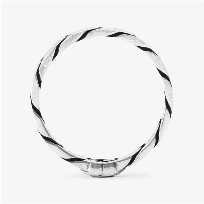 Gucci Interlocking G wide silver ring — original supplier photograph