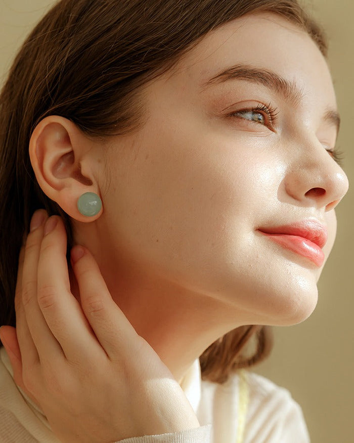 AZNAVOUR Mitte Color Ball Stud Earrings E274