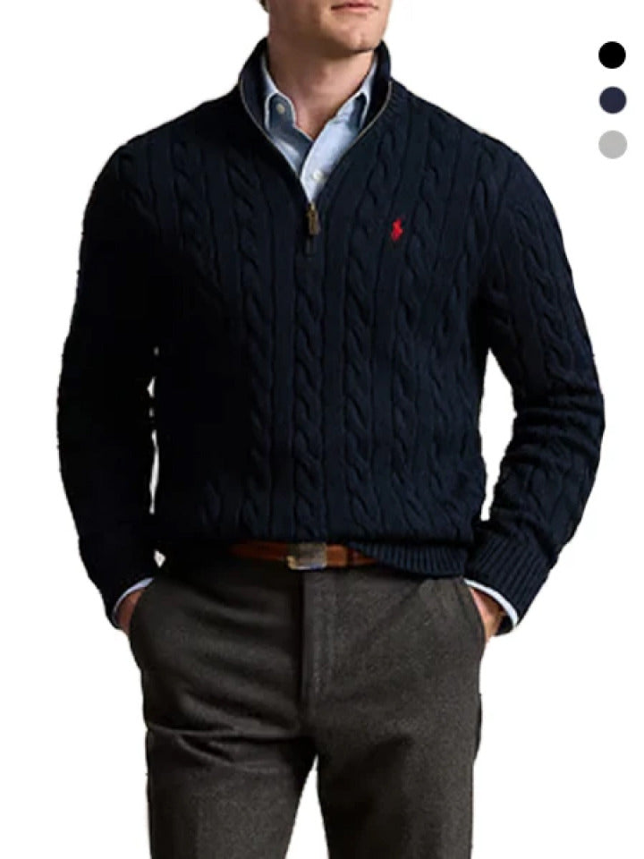 Polo Ralph Lauren Unisex Cable-Knit Half-Zip Sweater — unchanged original supplier image